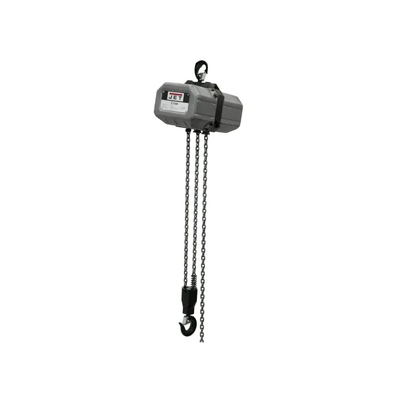 JET-1SS-1C-20-1-ton-electric-chain-hoist-1-phase-20_-lift-_-JT9-112000.jpg Chain Hoist | 1 Ton | Electric | 20' Lift | 1PH | JET JT9-112000 - Image 1