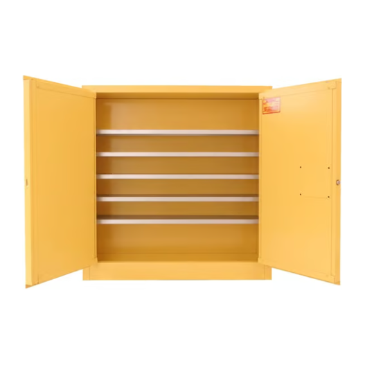 Securall-24-gallon-wall-mountable-flammmable-storage_-self-latch-standard-2-door-WMA124.png Flammable Liquid Storage Cabinet | 24 Gallon | 2 Door | Wall Mountable | Self-Latch | Securall - Image 1