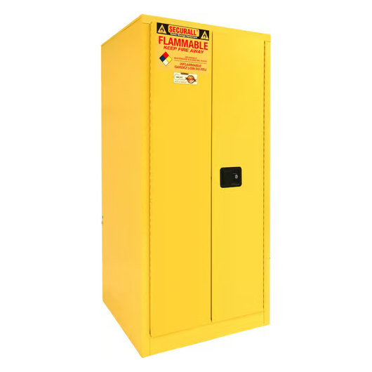 Securall-60-gallon-flammable-storage-cabinet-self-latch-standard2-door-A160-1.png Flammable Liquid Storage Cabinet | 60 Gallon |2 Door | Self-Latch | Securall - Image 1