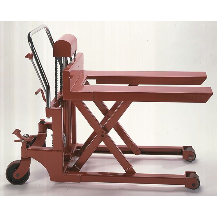 Wesco-industrial-products-pallet-lifter-272153.jpg Wesco Pallet Lifter 1100 lb (Model PLFTR – Part 272153) – Steel, Polyurethane Wheels - Image 1