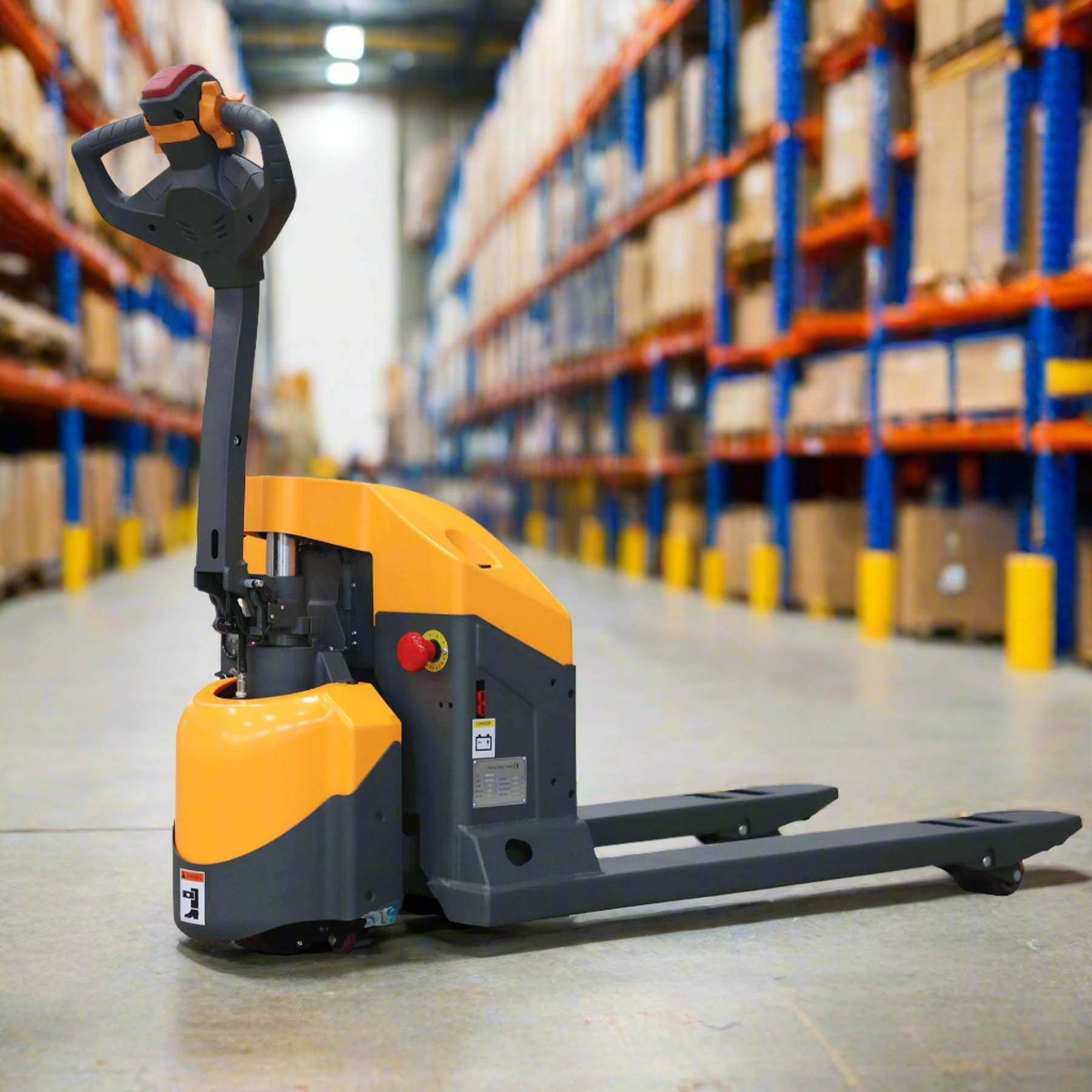 apollo-lift-48-27-full-electric-pallet-jack-with-emergency-key-switch-300lbs-Cap-A-1029-3_2024-06-14T21_12_15.607Z.png Electric Pallet Jack | 3300 lbs | 7.5" Lift Height | Apollolift A-1029 - Image 1