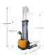 Apollo Lift Full Electric Straddle Stacker 130'' Max.Lifting Height 3300 lbs A-3049 - Image 3