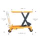 Single Scissor Lift Table | 1760 lbs Capacity | Lifting Height 39.5'' | Apollolift A-2005 - Image 2
