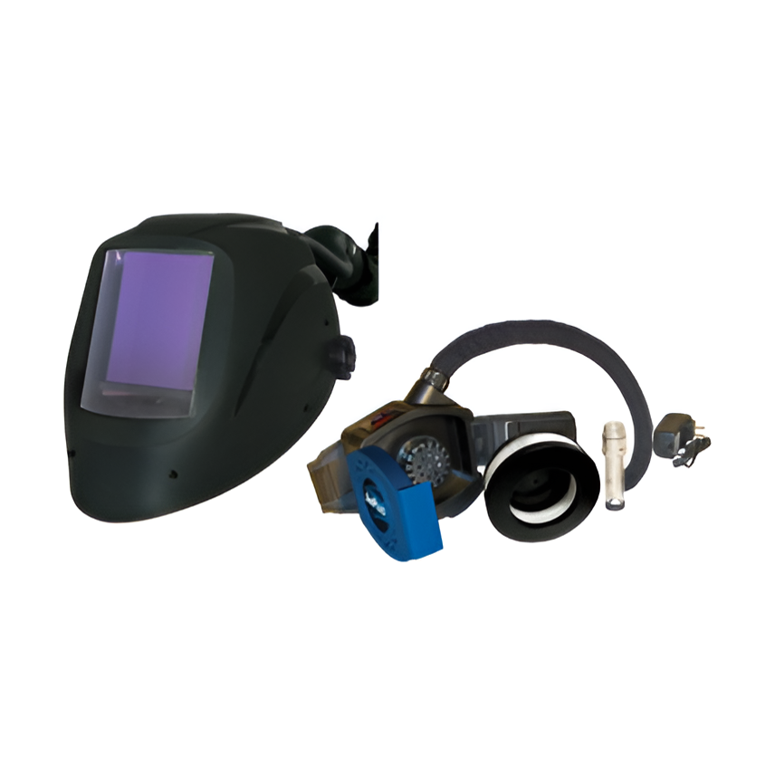 arcOne-AIRPLUS-welding-helmet-PAPR-kit-with-vision-X81VX.png Welding Helmet | PAPR Kit | Black | With Vision® X81VX | ArcOne - Image 1