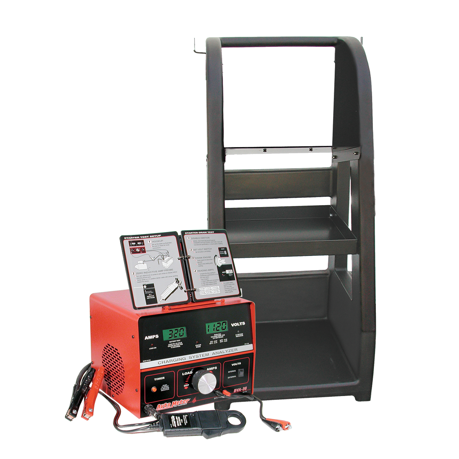 auto-meter-products-6-12-24V-charger-system-_-battery-loa-test-BVA-36K-0.png AutoMeter BVA-36K 800 Amp Variable-Load Battery Tester - Image 1