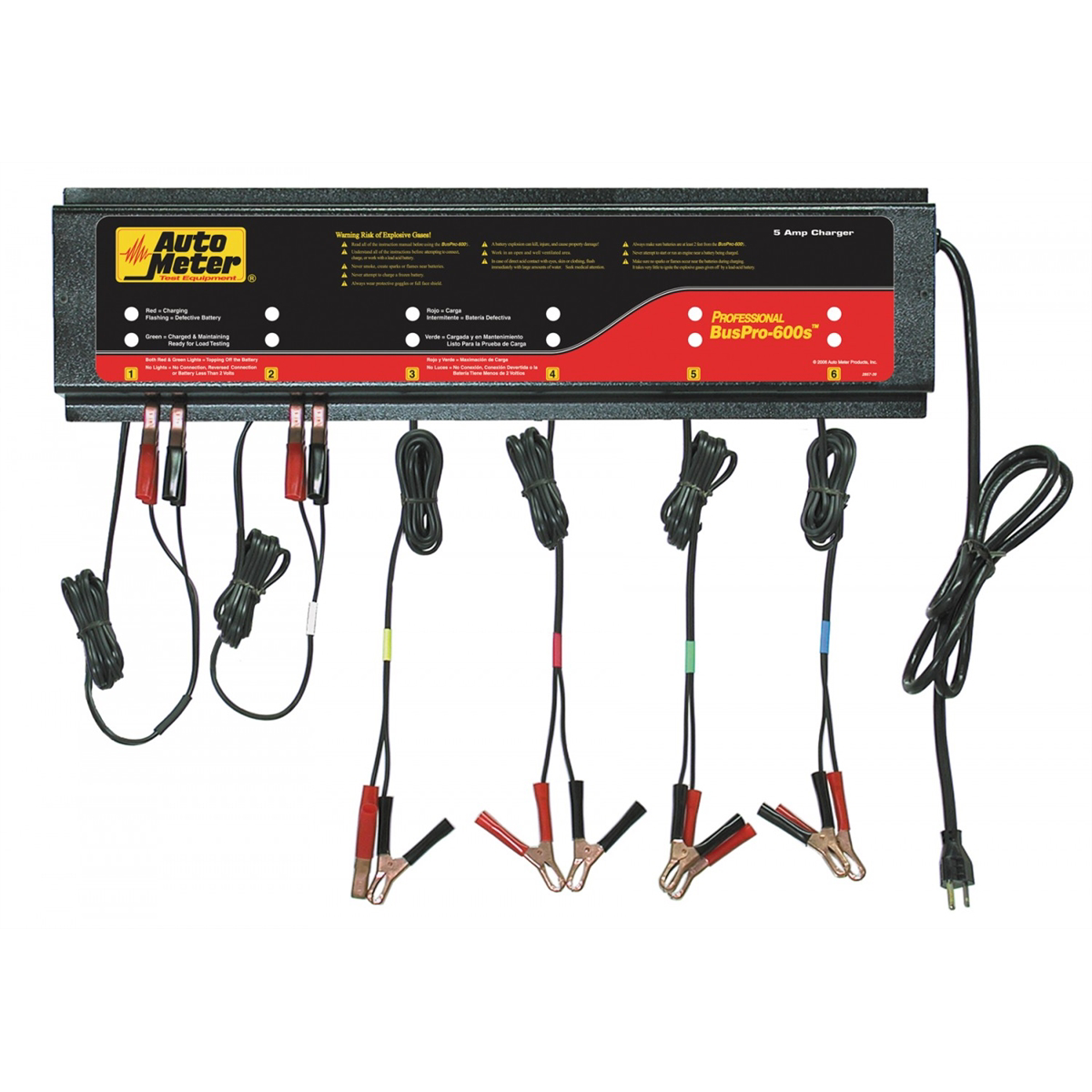 auto-meter-products-6-station-auto-battery-charger-5-amps-BUSPRO-600S.png AutoMeter BUSPRO-600S 6-Channel Smart Battery Charger - Image 1