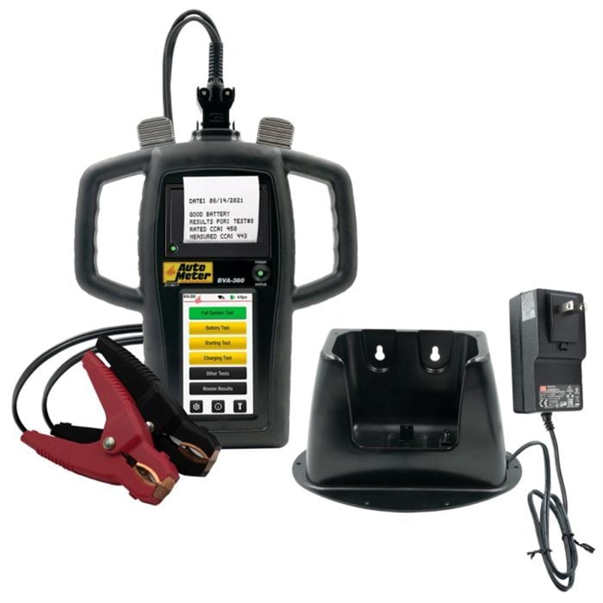auto-meter-roducts-handheld-electrical-system-analyzer-with-40-Amp-load-_-printer-charging-station-BVA-360KP_b26024f4-0b44-46dd-bd86-1b2ff1b41283.png AutoMeter BVA-360KP Hand-Held Electrical Tester with Printer - Image 1