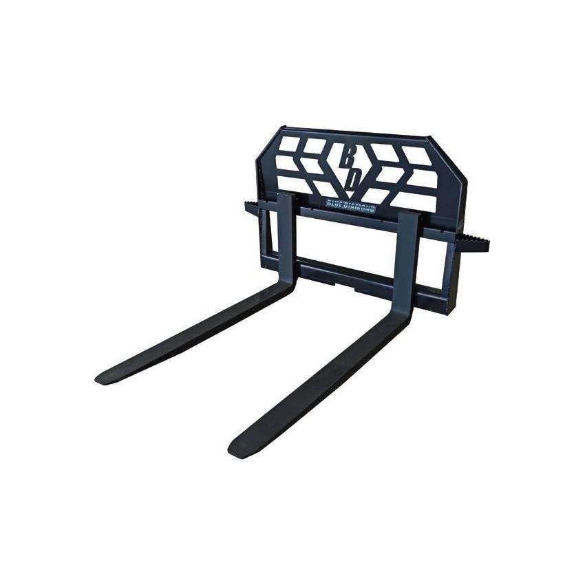 blue-diamond-attachments-4000lbs-capacity-pallet-fork-standard-duty-with-steps-48-X-1-1-2-tine-size-314004-7.jpg Pallet Fork | 4000 lbs Capacity | Standard Duty with Steps | Blue Diamond Attachments 314004 - Image 1