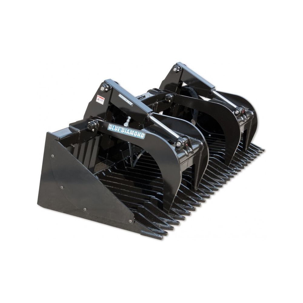 blue-diamond-attachments-84-rock-bucket-severe-duty-with-grapple-108460.jpg Rock Bucket | 84'' | Blue Diamond Attachments - Image 1
