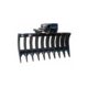Blue Diamond Heavy Duty Excavator Rake – ½" Tines, 24–60" Width