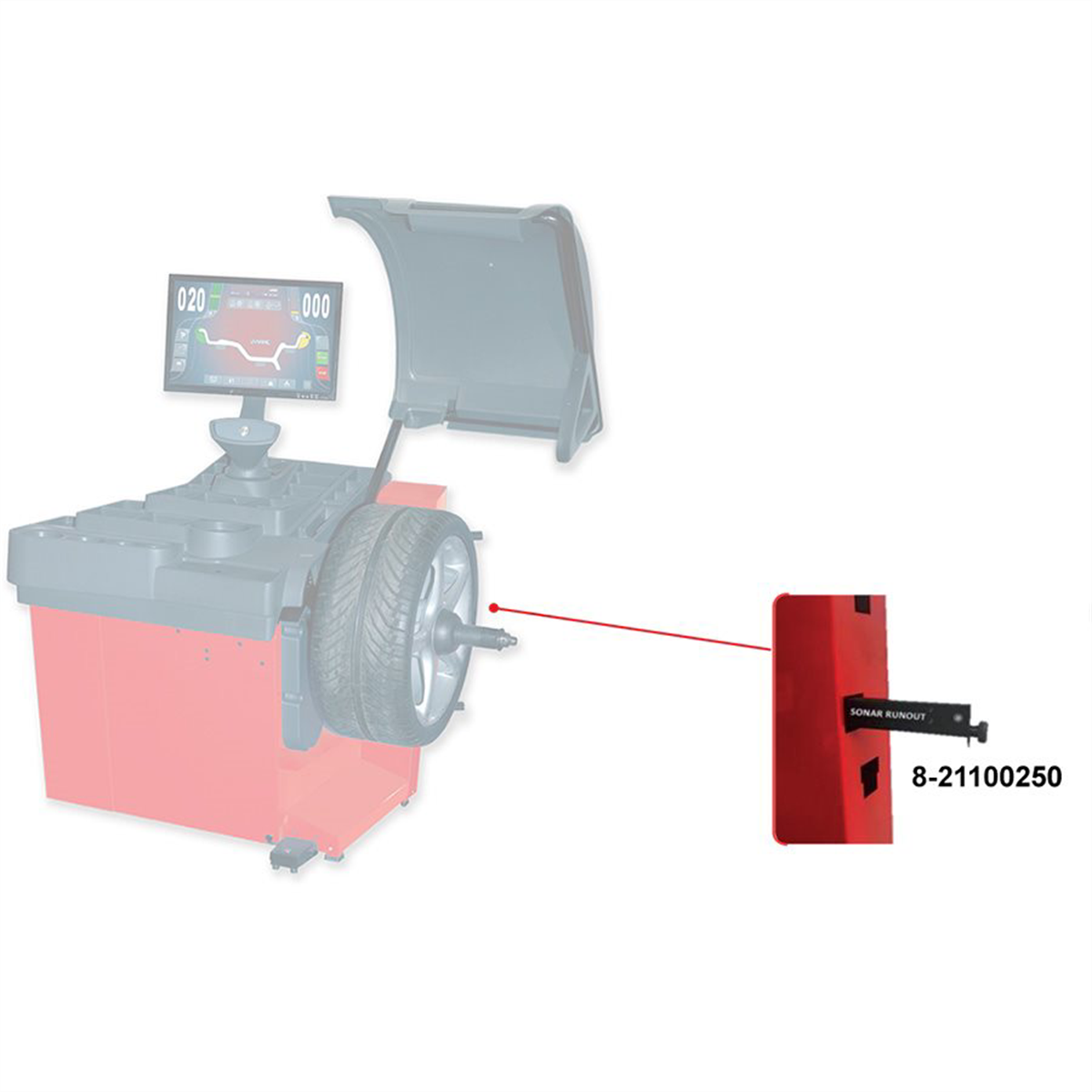 corghi-diagnostic-sonar-for-EM9780-C-wheel-balance-COR8-21100250.png Corghi Diagnostic Sonar for EM9780-C Wheel Balancer COR8-21100250 - Image 1