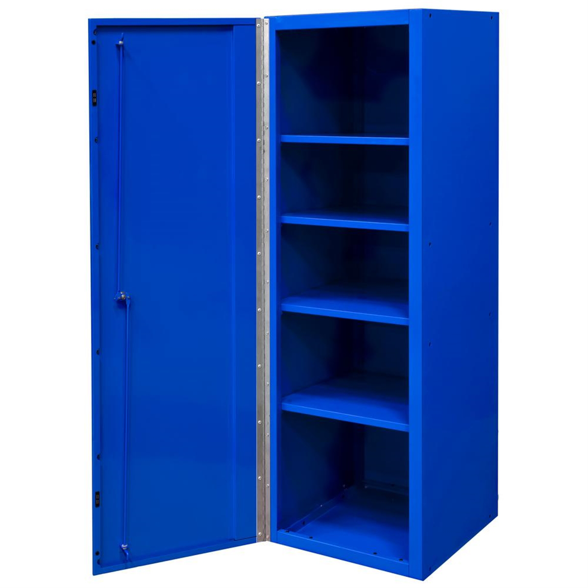 extreme-tools-DX-19inch-x-21in-locker-4-shelves-blue-with-black-handle-EXTDX192100SLBLBK.png Extreme Tools DX 19'' x 21'' Locker with 4 Shelves, Blue with Black Handle EXTDX192100SLBLBK - Image 1