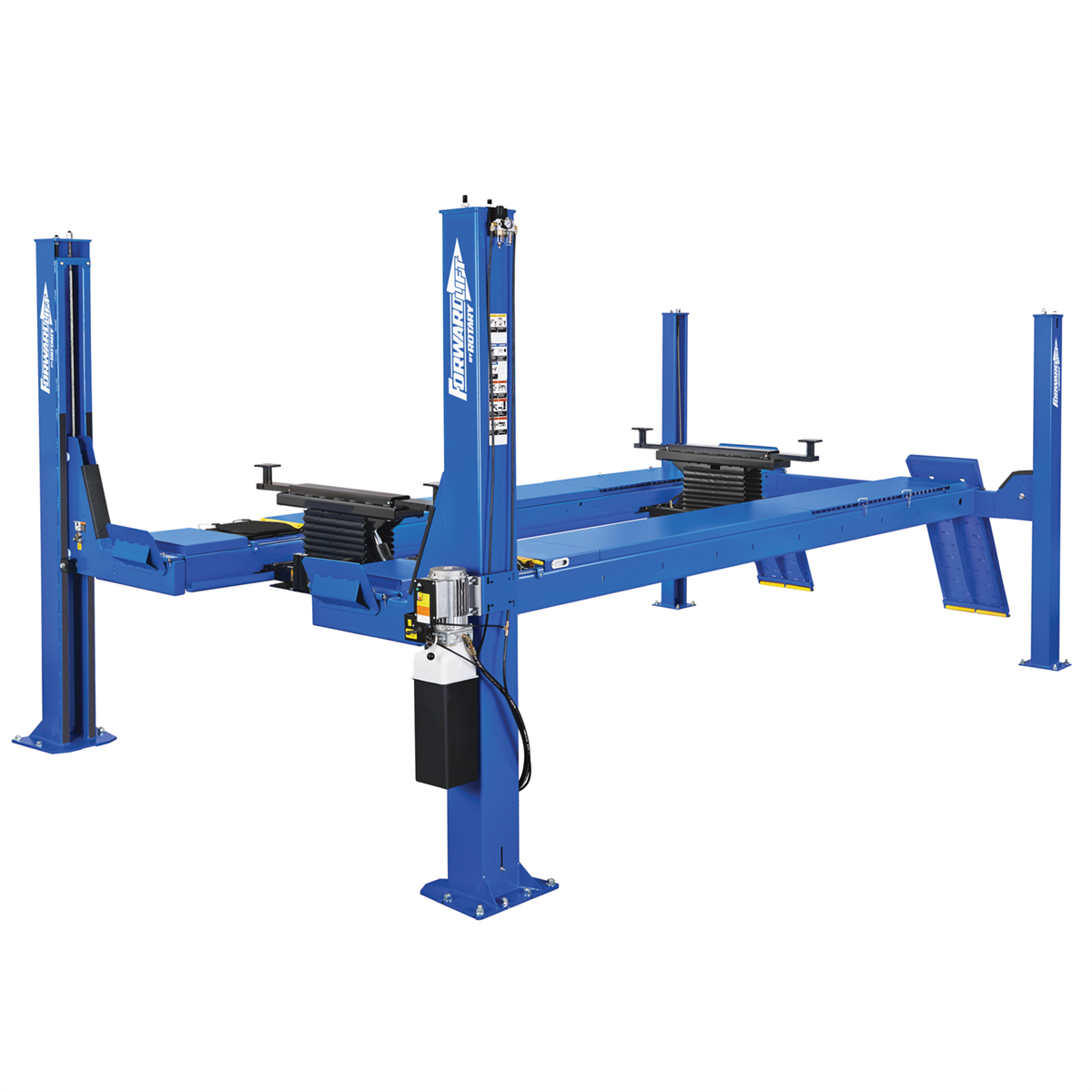 forward-lift-14000lb-open-front-4-post-alignment-rack-182-5in-wheelbase_blue-ROTCROA14N201YBL.png Forward Lift 14,000 lb Open Front 4-Post Alignment Rack 182.5" Wheelbase – Blue ROTCROA14N201YBL - Image 1