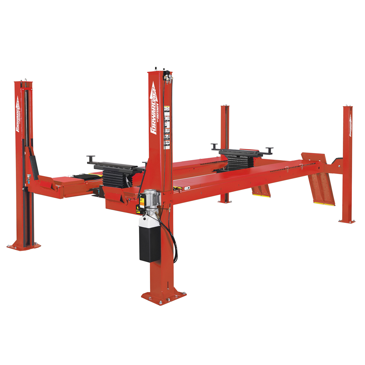 forward-lift-14000lb-open-front-4-post-alignment-rack-182-5in-wheelbase_red-ROTCROA14N201YRD.png Forward Lift 14,000 lb Open Front 4-Post Alignment Rack 182.5" Wheelbase – Red ROTCROA14N201YRD - Image 1