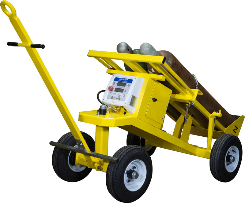 haltec-aircraft-tire-servicing-cart-89-F17.jpg Haltec Aircraft Tire Servicing Cart 89-F17 – Nitrogen/Battery Inflator, 5-305 PSI Range - Image 1