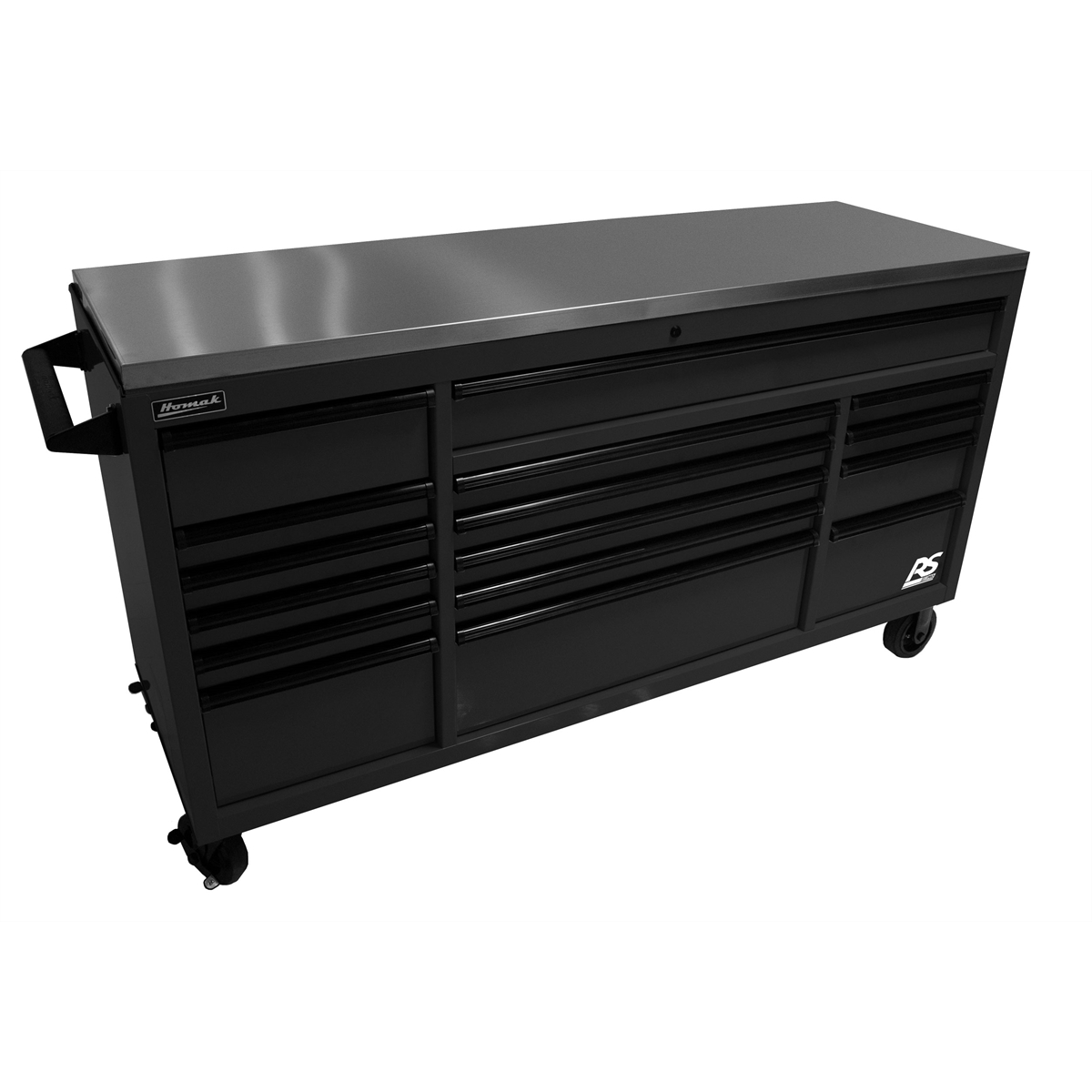 homak-manufacturing-72in-RS-roller-cabinet-black-stainless-steel-top-HOMBK04072164.png Homak Manufacturing 72" RS Roller Cabinet Black Stainless Steel Top HOMBK04072164 - Image 1
