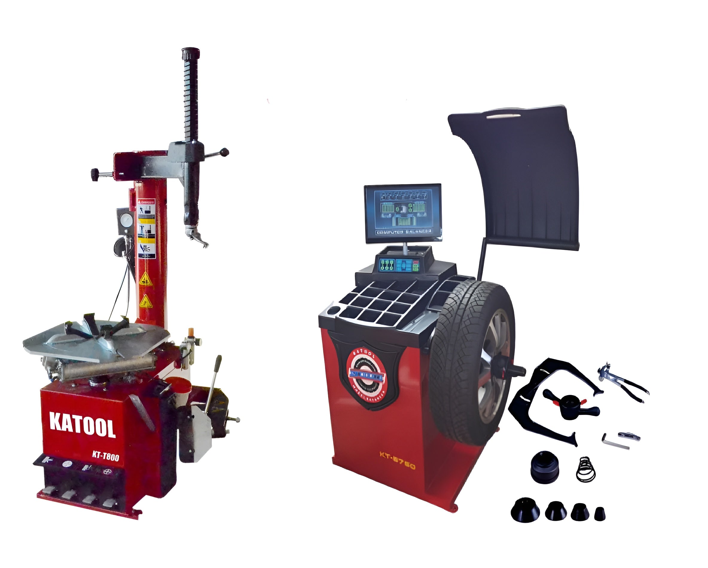 katool-combo-tire-changer-KT-T800-and-wheel-balancer-KT-B750-98.jpg Combo | Tire Changer and Wheel Balancer | Katool T800+B750 - Image 1