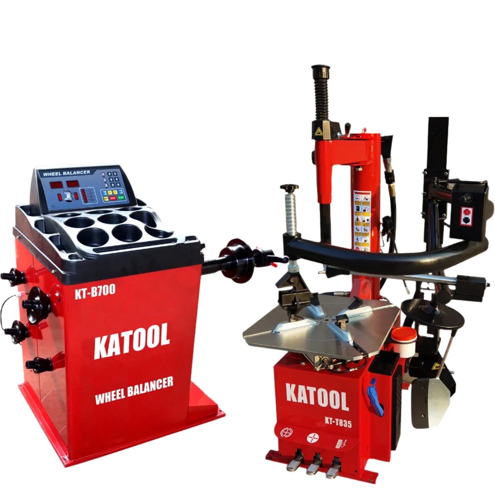 katool-combo-tire-changer-KT-T835-_-wheel-balancer-KT-B700.jpg Tire Changer and Wheel Balancer Combo | Katool T835+B700 - Image 1