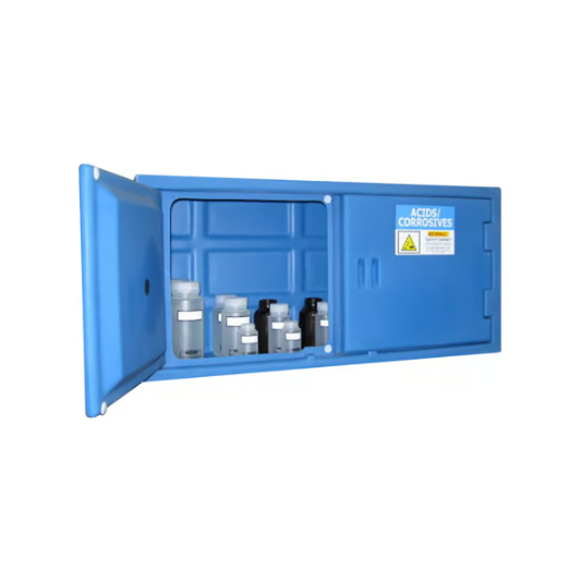 securall-2-door-acid-corrosive-storage-cabinet-self-latch-PE3045.png Acid & Corrosive Storage Cabinet | 2 Doors | Self Latch | Securall - Image 1
