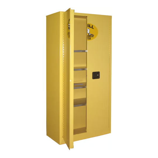 securall-27-cubic-feet-spill-containment-storage-cabinet-full-size-2-manual-door-self-latch-standard-door-SCC172.png Spill Containment Storage Cabinet | 27 Cubic Feet | Full Size| 2 Manual Doors | Securall - Image 1