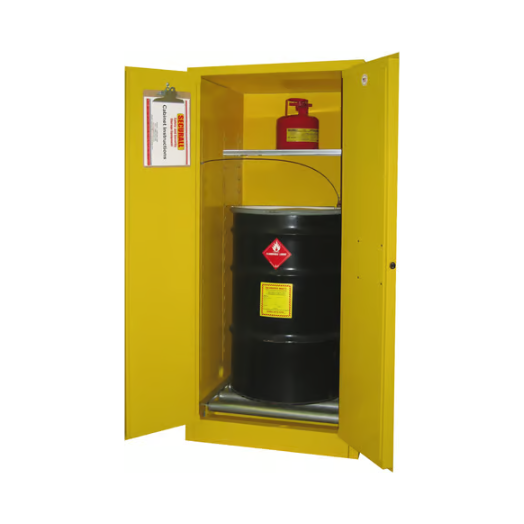 securall-60-gallon-hazardous-waste-storage-self-latch-standard-2-door-W1040.png Hazardous Waste Storage Cabinet | 60 Gallon | 1 Shelves | 2 Doors | Self Latch | Securall - Image 1