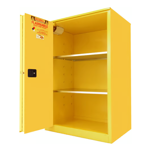 securall-90-gallon-flammable-storage-cabinet-self-close-self-latch-sliding-door-A290.png Flammable Liquid Storage Cabinet | 90 Gallon |Sliding Door | Self-Close | Self-Latch | Securall - Image 1