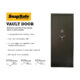 Vault Door | 32'' In-Swing | Black | 12 Gauge Steel | Access Code/Key Entry | SnapSafe 75416 - Image 5