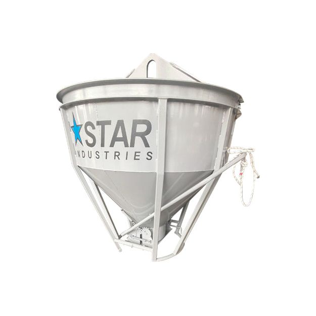 star-industries-1.05cy-concrete-hopper-with-side-chute-1510.jpg Concrete Bucket with Side Chute | 1.0cy | Star Industries 1510 - Image 1