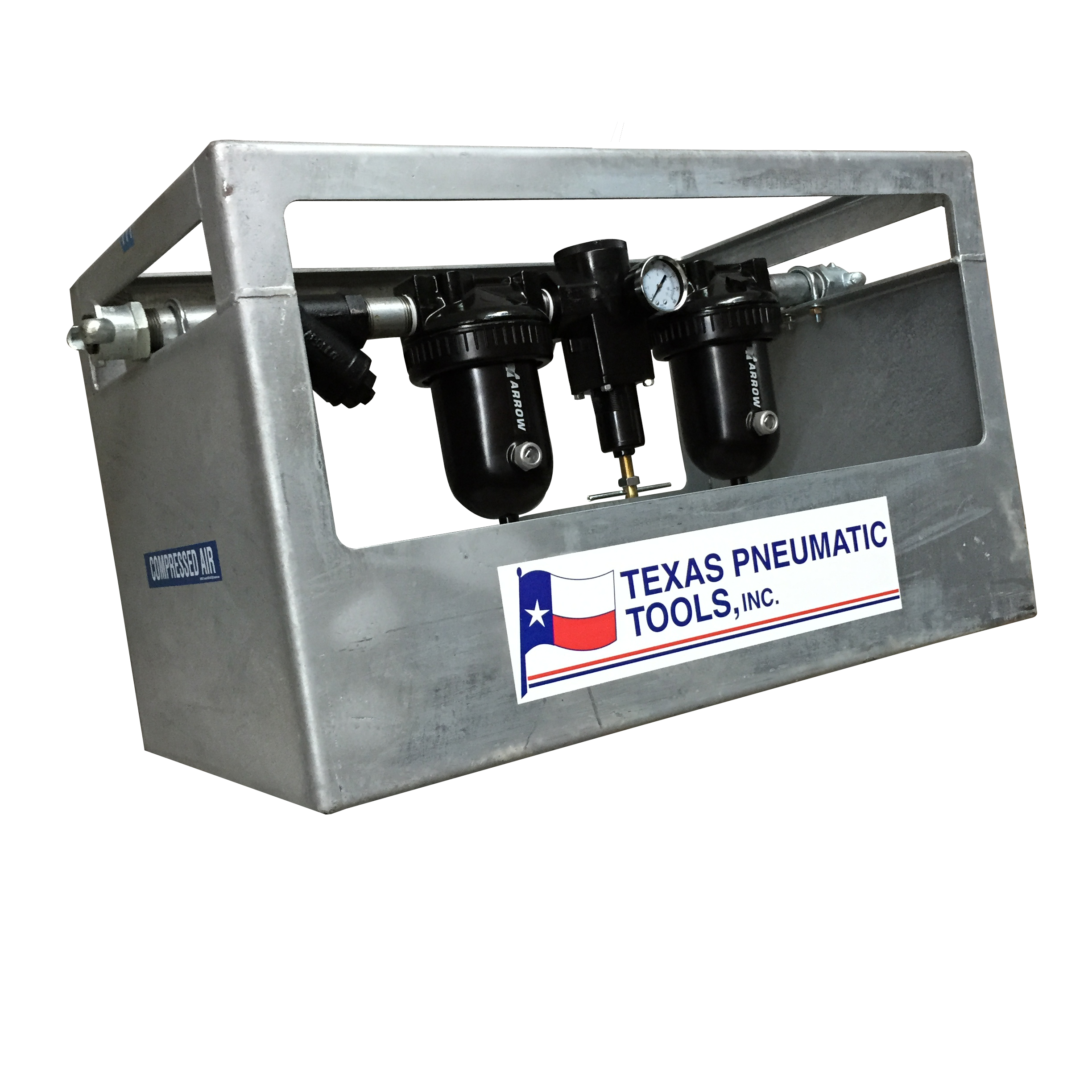 texas-pneumatic-tools-1-2-FRL-system-w-galvanized-cage-142-CFM-maximum-flow-TX1-2MF-FRL.png FRL System with Galvanized Cage | 1/2" | Texas Pneumatic Tools TX1/2MF-FRL - Image 1