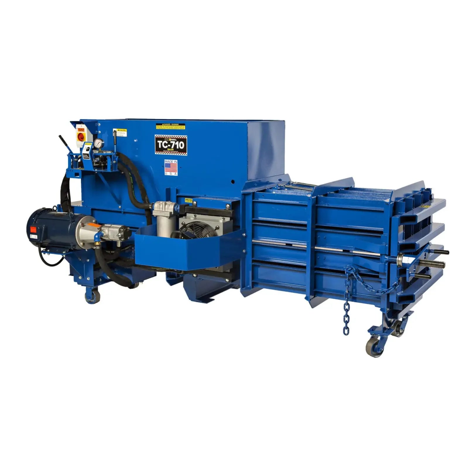 tire-service-international-18HP-recycling-baler-gas-power-TC-710G.jpg Recycling Baler | 18HP | Gas Power | TSI TC-710 G - Image 1