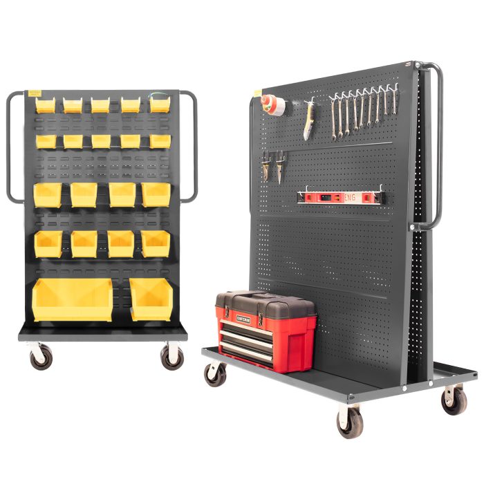 valley-craft-36inches-A-Frame-bin-_-tool-cart-gray-F89551.jpg A-Frame Bin & Tool Cart | 36'' | Gray | Valley Craft - Image 1