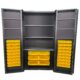 Bin & Shelf Cabinet  | Deep Door | Half Bin | 48''×84'' | Valley Craft