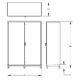 Bin & Shelf Cabinet | 60''×84'' | Half Bins | Valley Craft - Image 11