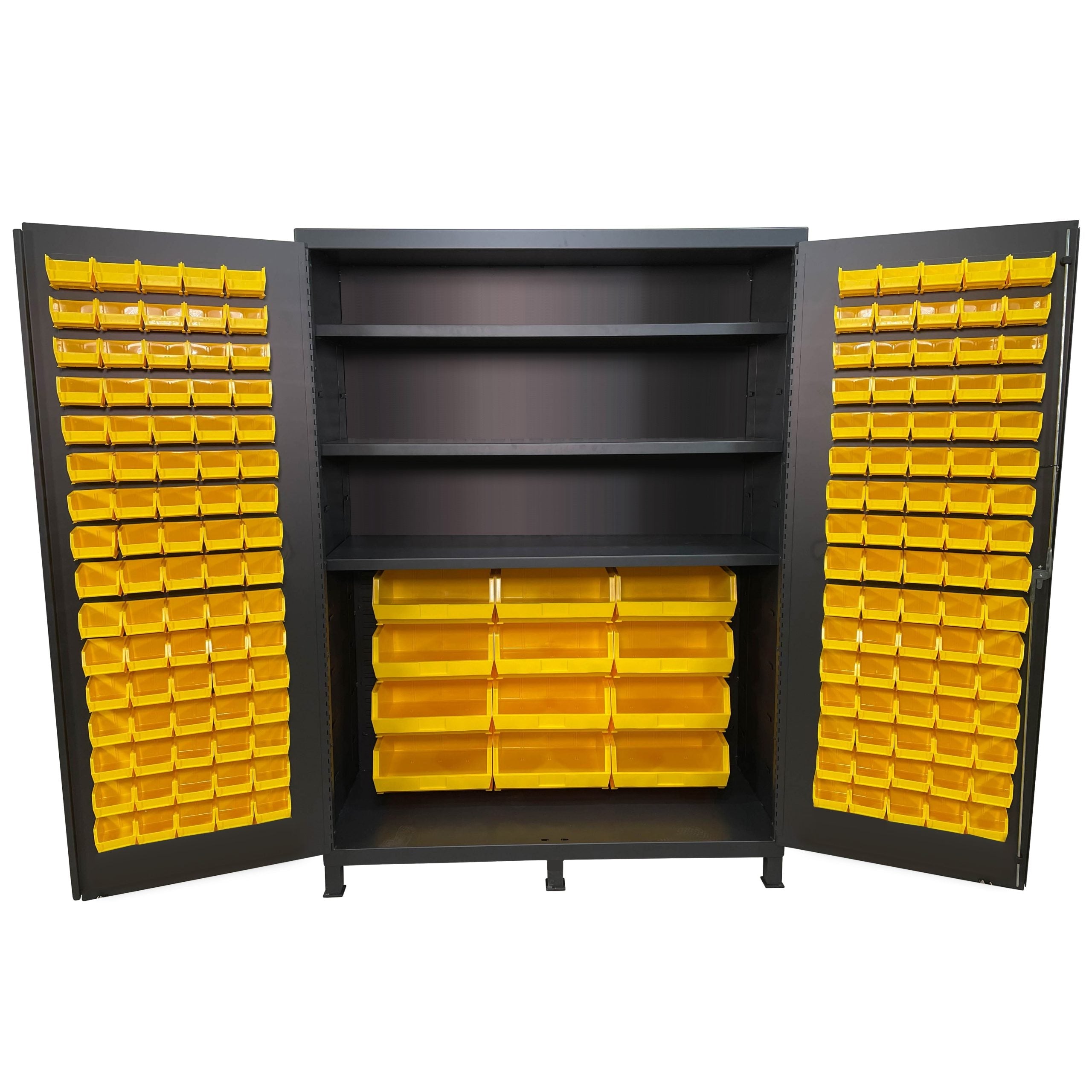 valley-craft-60x84inches-bin-_-shelf-cabinet-half-bins-F87954A6.jpg Bin & Shelf Cabinet | 60''×84'' | Half Bins | Valley Craft - Image 1