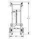Powered Drum Hand Truck | Solid Rubber Wheels | Security Cable Chime Hook | Valley Craft - Image 10