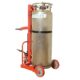 Wesco 240251 Hydraulic Large Liquid/Gas Cylinder Cart (Hand Brake) – 1,000 lb Capacity, 54″–71″ Lift - Image 2