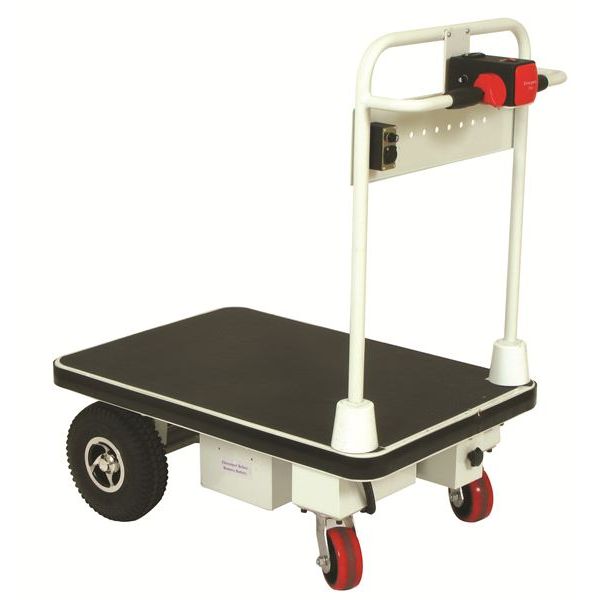 wesco-industrial-products-power-drive-platform-truck-272414.jpg Wesco 272414 Power‑Drive Platform Truck – 24″ × 48″ Steel Deck, 1,100 lb Capacity - Image 1